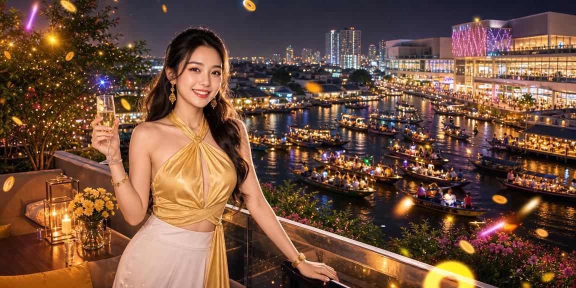 Người chơi đang tận hưởng ưu đãi tiền thưởng tại chợ đêm miền Tây